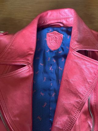 Cazadora Piel Rojo Lollipop