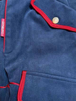 nuevo con etiqueta pantalón mujer azul y rojo