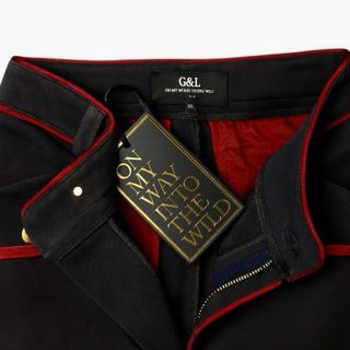 nuevo con etiqueta pantalón mujer azul y rojo