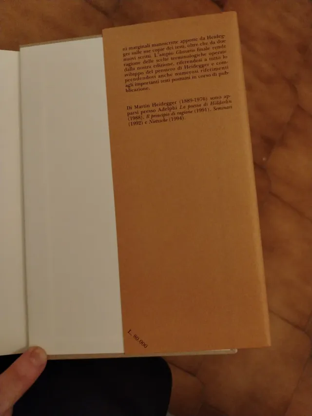 Martin Heidegger Segnavia Adelphi