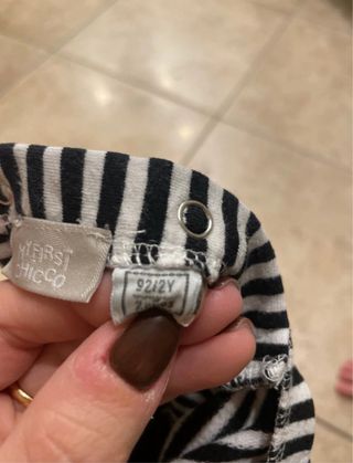 Vestito bimba a righe con gatto