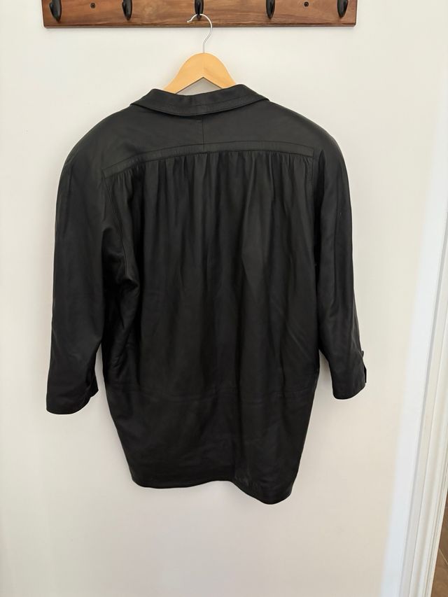 Chaqueta Piel Oversize Vintage Talla 44