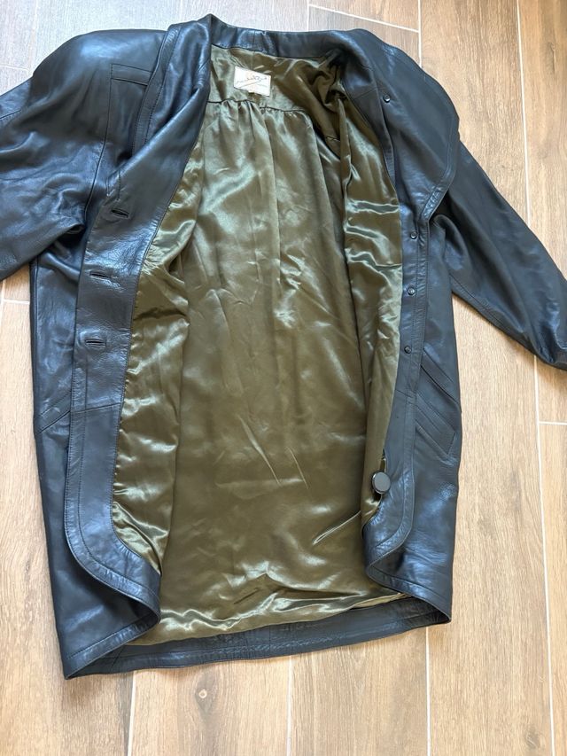 Chaqueta Piel Oversize Vintage Talla 44