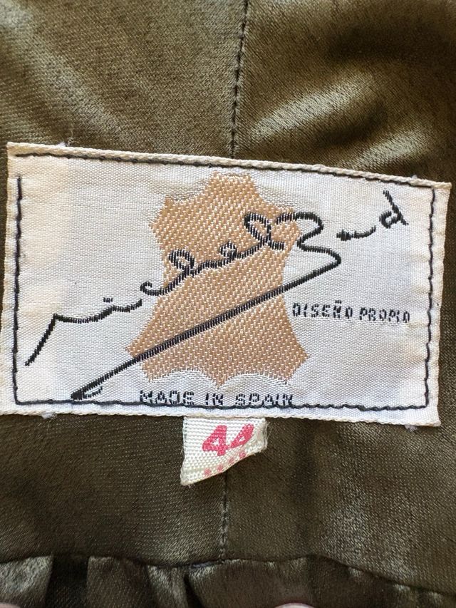 Chaqueta Piel Oversize Vintage Talla 44