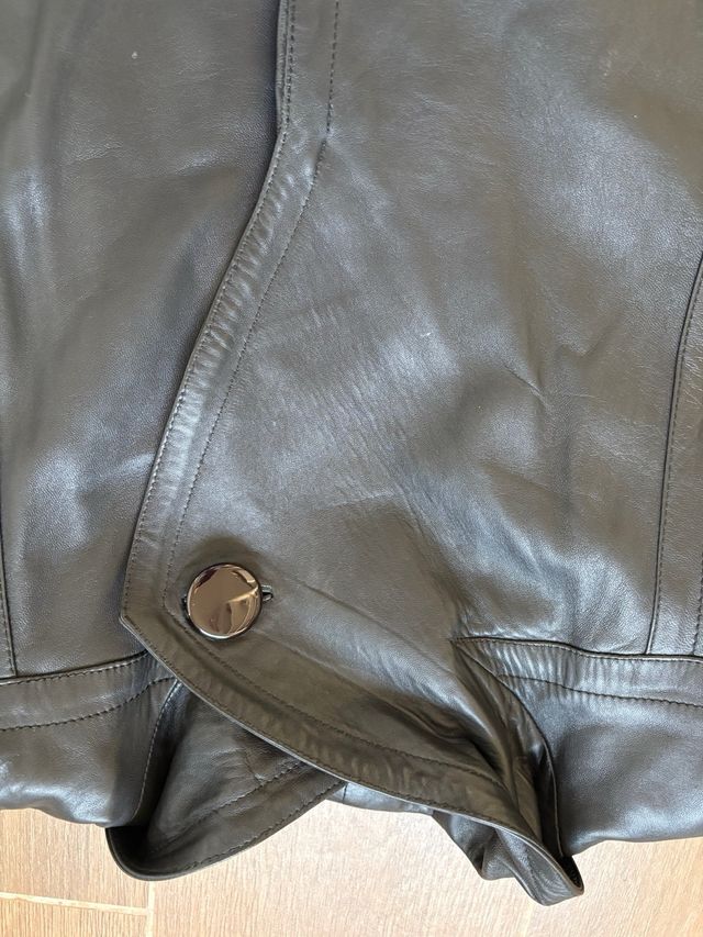 Chaqueta Piel Oversize Vintage Talla 44
