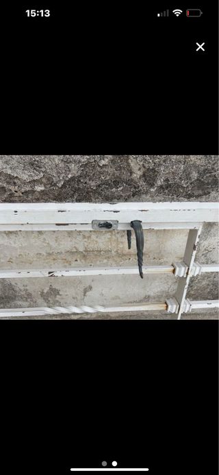 Reja de hierro forjado para puerta urgente venta