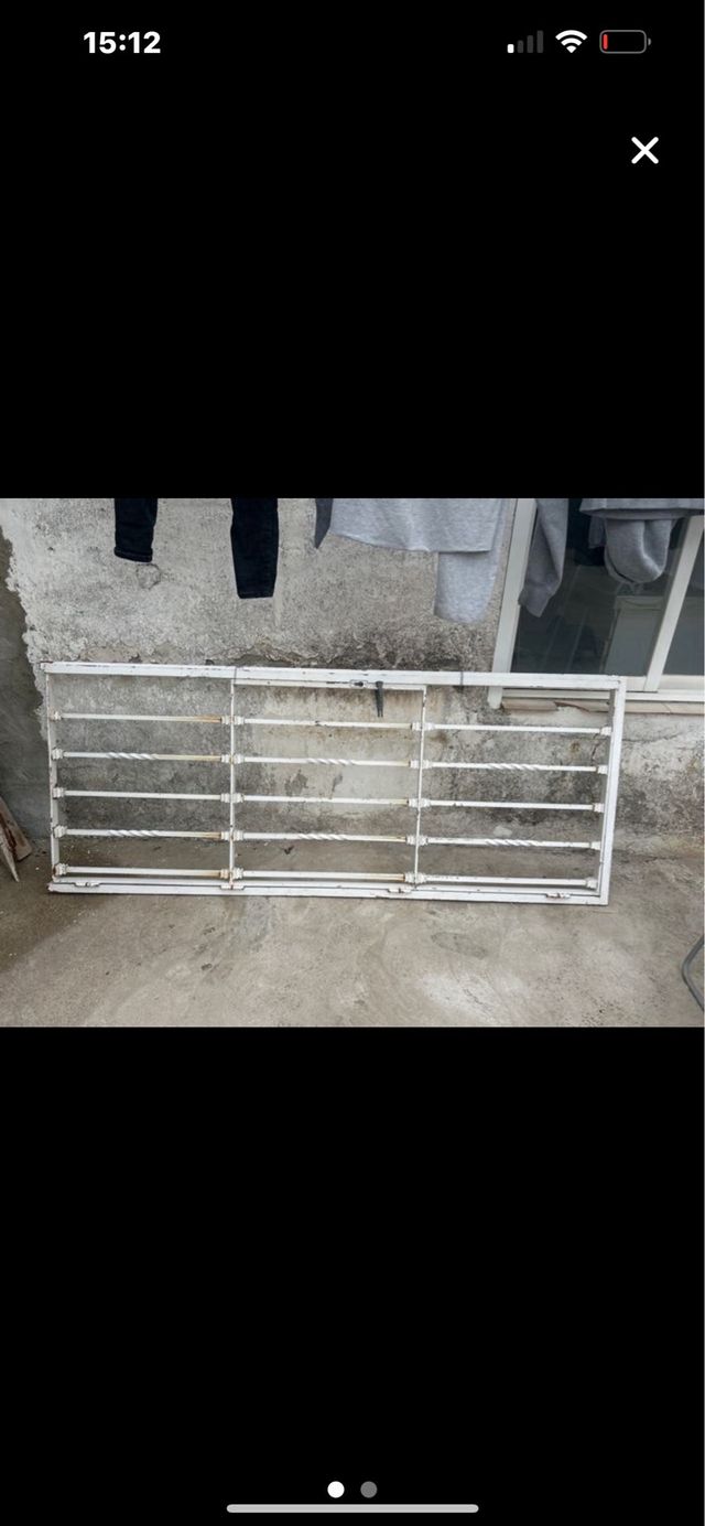 Reja de hierro forjado para puerta urgente venta
