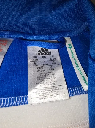 Chaqueta Real Madrid Adidas niño azul naranja