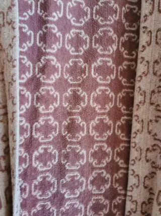 Bata rosa mujer talla única manga tres cuartos.