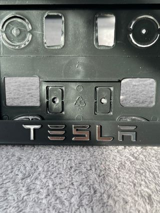 Portamatriculas Tesla 3D