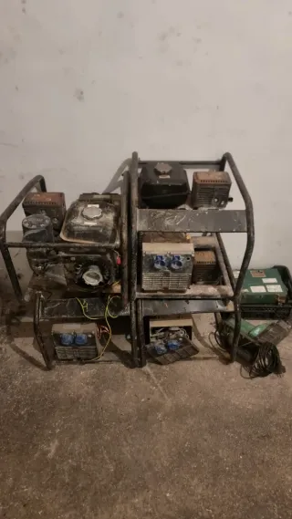 Generadores y compresor de aire