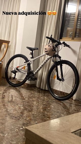 Bicicleta Rockrider Blanca perfectas condiciones