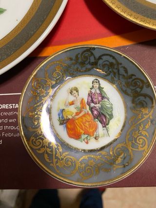 3 Antichi piatti decorativi