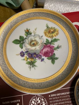 3 Antichi piatti decorativi