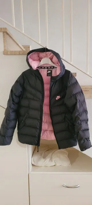 Plumífero Nike Mujer Negro/Rosa Talla L