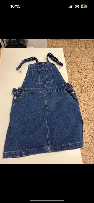 Peto vaquero falda