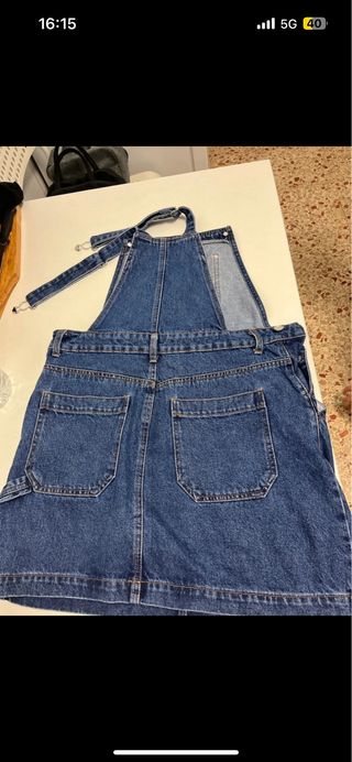 Peto vaquero falda