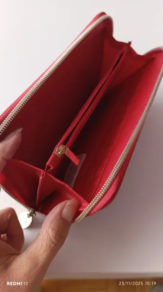 Cartera Michael Kors Roja y Dorada