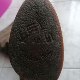 Stivali scamosciati marroni tacco 39