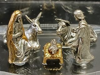 Presepe moderno in acrilico con stella cometa