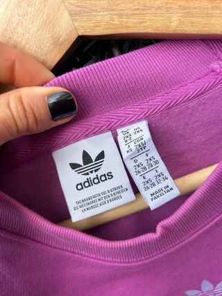 Sudadera Adidas Originals Rosa Crop