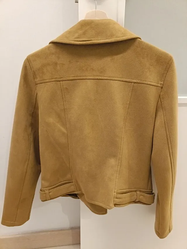 Chaqueta Biker Ante Camel