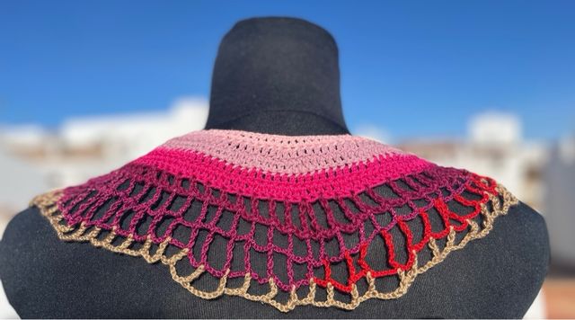 Collar Crochet Hecho a Mano Multicolor