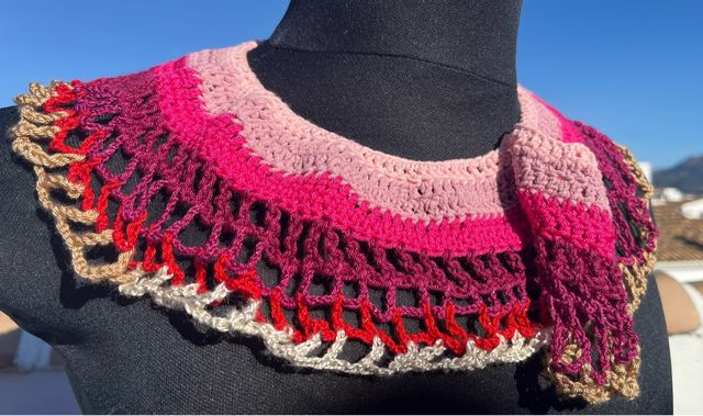 Collar Crochet Hecho a Mano Multicolor