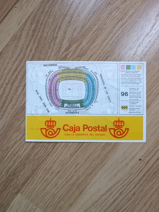 Entrada Mundial Fútbol España 82 - Inaugural