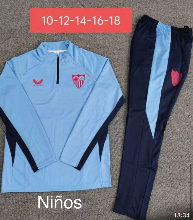 Chándal infantil azul y azul marino