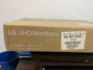 Monitor LG 27” 4K con caja