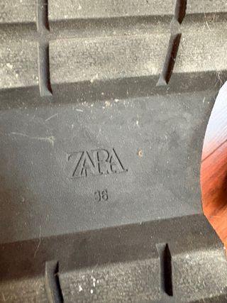 Botines Zara Rosa Charol Plataforma