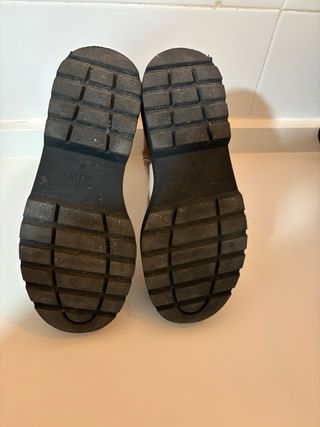 Botines Zara Rosa Charol Plataforma