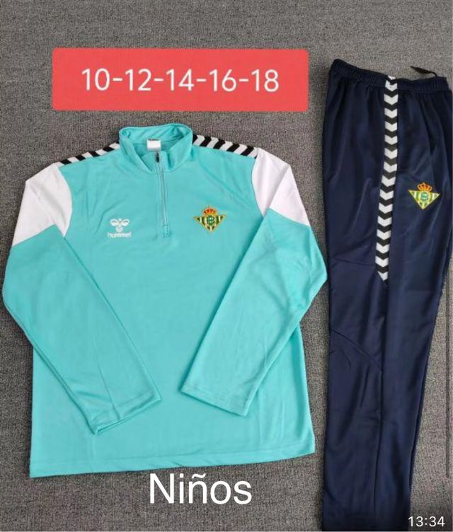 Chándal infantil azul y blanco