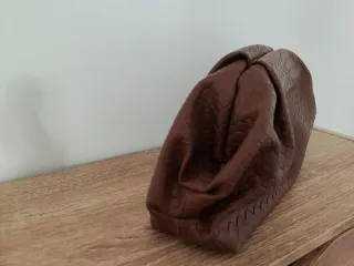 Pochette ecopelle marrone nuova