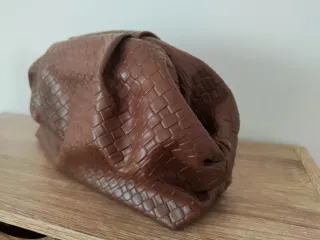 Pochette ecopelle marrone nuova