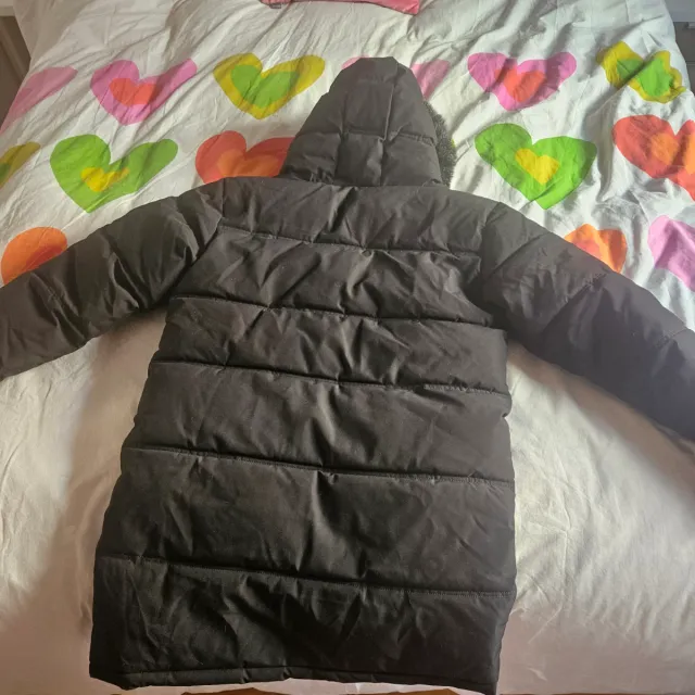 Abrigo largo niño marca Supply negro