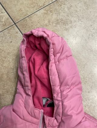 Giubbotto bambina rosa con cappuccio