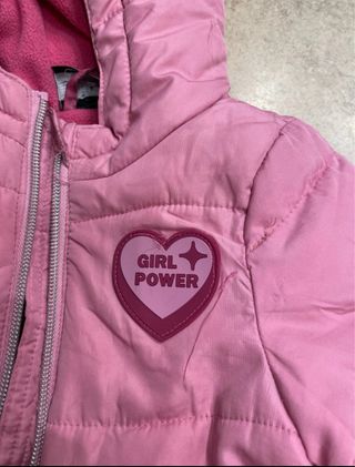 Giubbotto bambina rosa con cappuccio