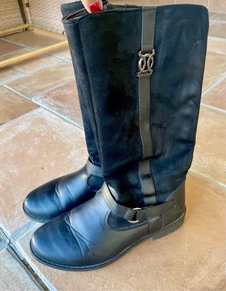 Botas altas negras talla 38