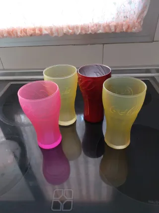 Set 4 Vasos Coca-ColaPl cristal