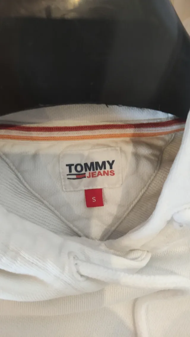 Sudadera Tommy Jeans Blanca y Multicolor