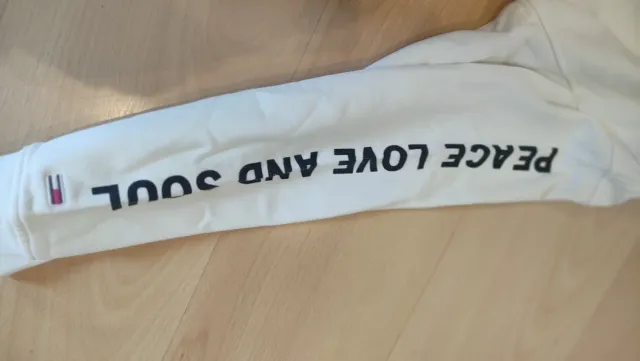 Sudadera Tommy Jeans Blanca y Multicolor