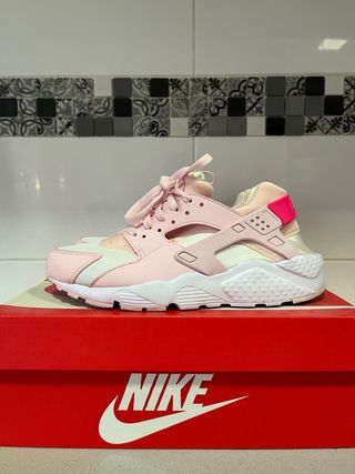 Nike Huarache Rosa y Blanco
