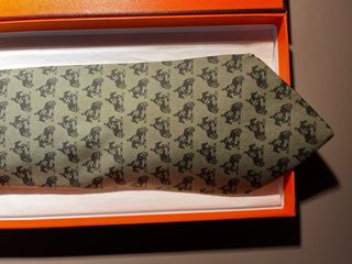 Cravatta Hermès fantasia cane