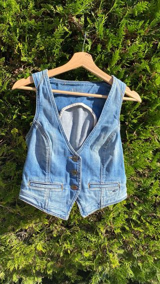 Chaleco vaquero s.Oliver azul