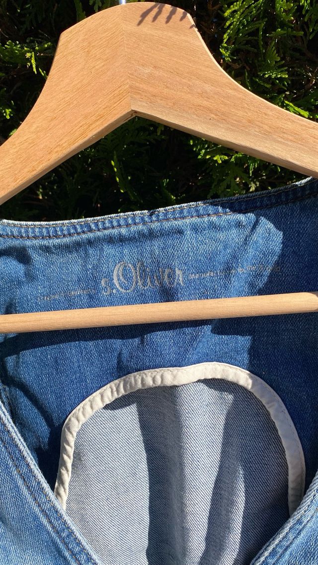Chaleco vaquero s.Oliver azul