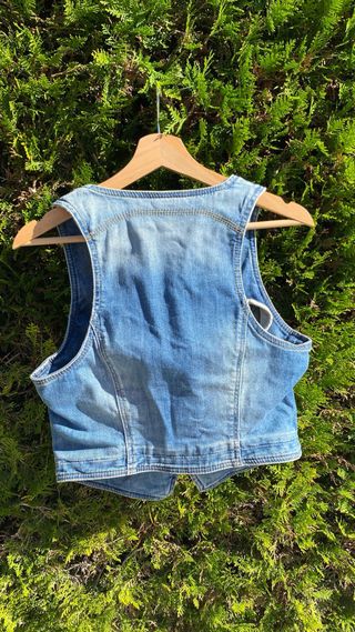 Chaleco vaquero s.Oliver azul