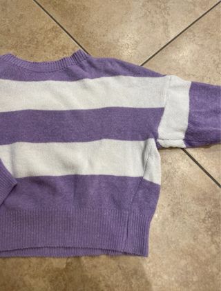 Maglione corto a fasce