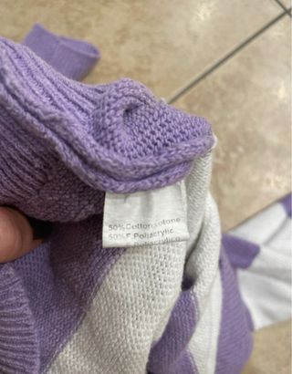 Maglione corto a fasce